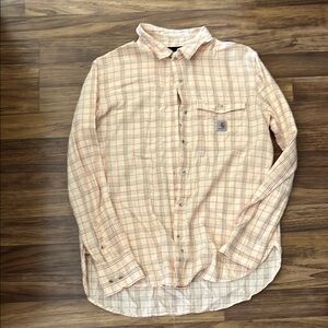 Carhartt Plaid Shirt - Cream and Orange